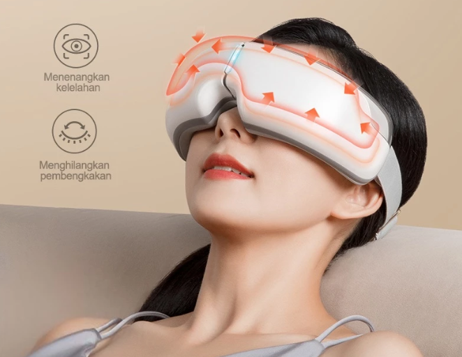 Alat pijat mata: Mirip VR headset, cocok untuk merelaksasi mata lelah