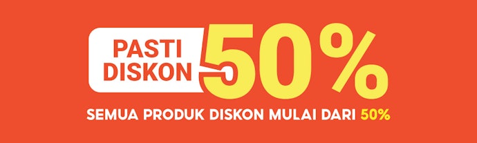 Promo Pasti Diskon 50%, temukan produk dengan harga termurah