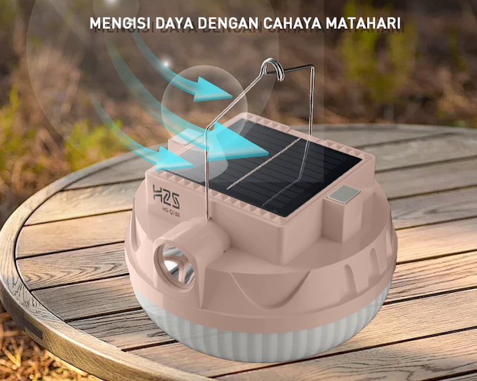 Solar charging, menambah opsi pengisian daya lampu