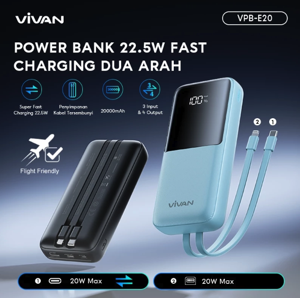 Vivan: Power bank wireless yang fleksibel sekaligus terjangkau
