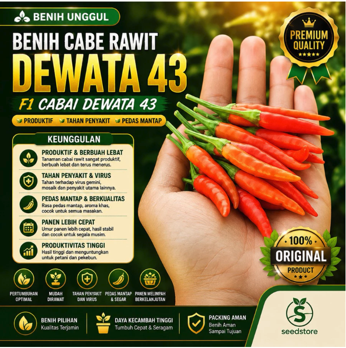 Untuk penanaman saat musim hujan dan daerah dengan risiko antraknosa atau layu, pilih varietas Dewata 43 F1 dan Pelita 8 F1