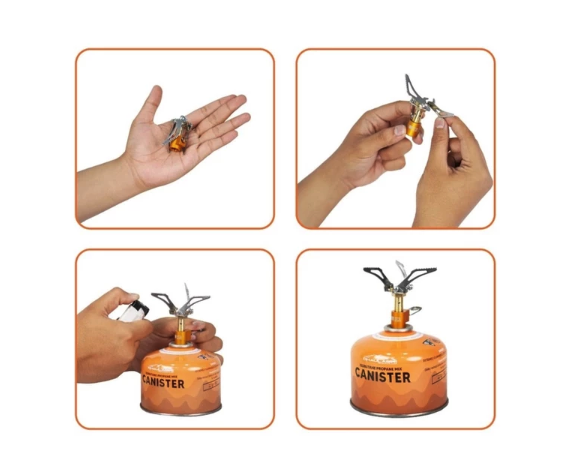 Kompor ultralight paling ringan dan ringkas sehingga ideal untuk camping, hiking, dan trekking