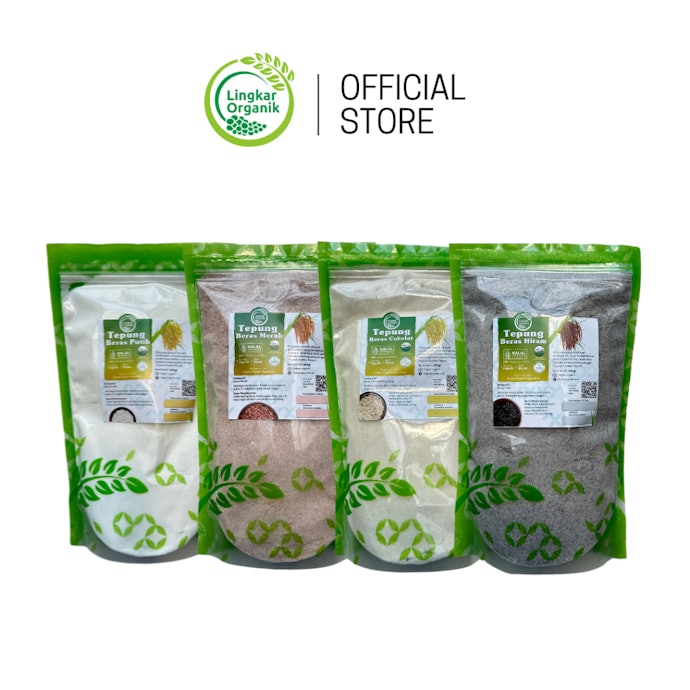 Lingkar Organik: Varian tepung berasnya beragam, ideal untuk membuat berbagai jenis olahan