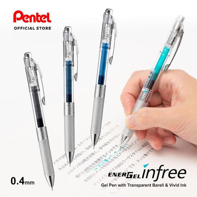 Pulpen gel 0,4 mm atau lebih kecil: Lancip untuk membuat catatan kecil yang rapi