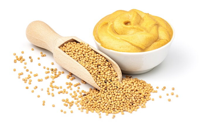 Dijon mustard, memiliki aroma yang kuat dan tajam