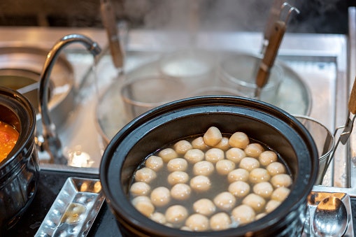 Bakso udang kuah, lebih padat dan kenyal
