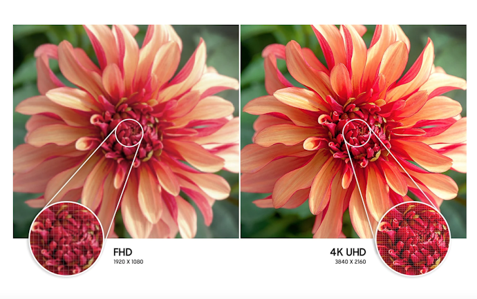 4K UHD, gambar lebih tajam dan terlihat nyata