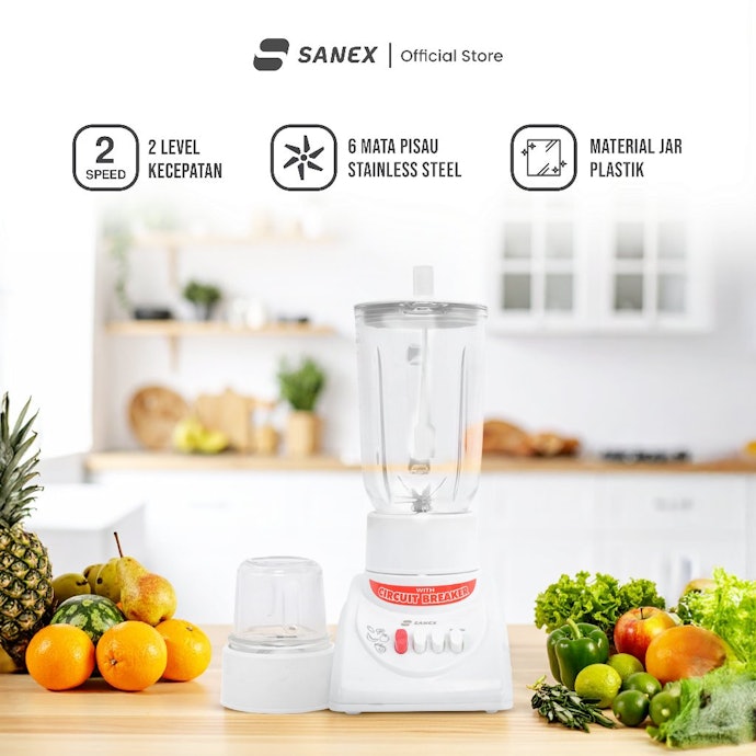 Blender 100-200 ribuan: Blender rumah tangga entry level, terkadang dilengkapi dry mill