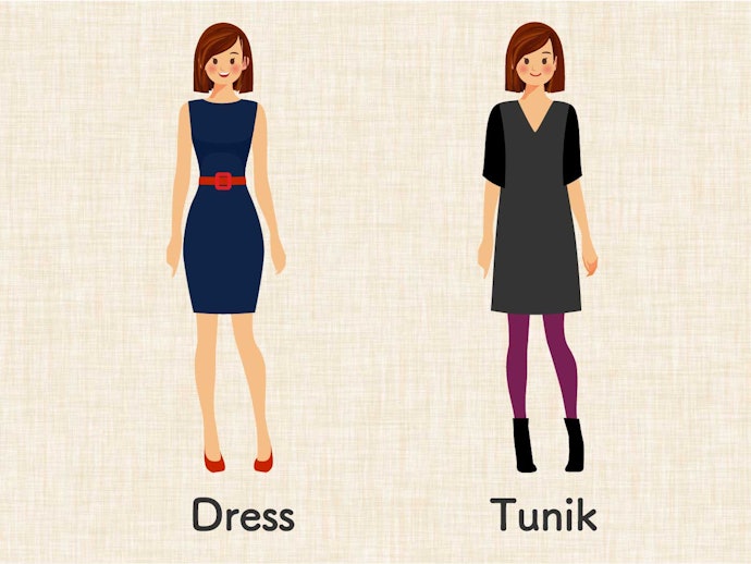 Dress dan tunik, manis dan feminin untuk kebutuhan formal