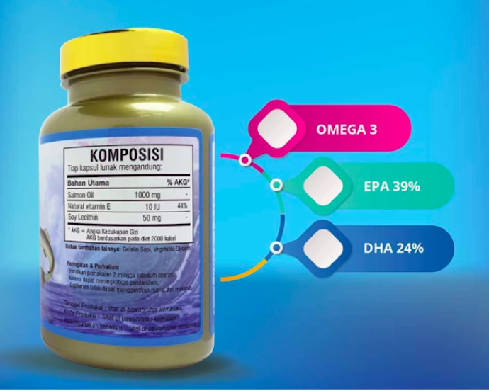 Namun, pilih suplemen omega-3 dengan 2.000-4.000 mg EPA + DHA untuk menurunkan lemak darah