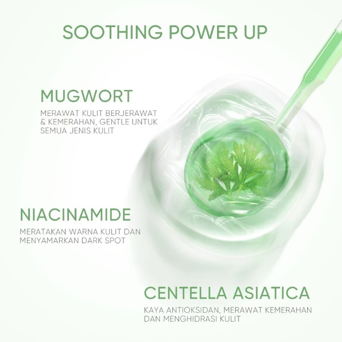 Untuk kulit berminyak yang disertai masalah sensitif: Utamakan kandungan Centella asiatica (soothing agent) dan hindari bahan iritan, seperti pewangi