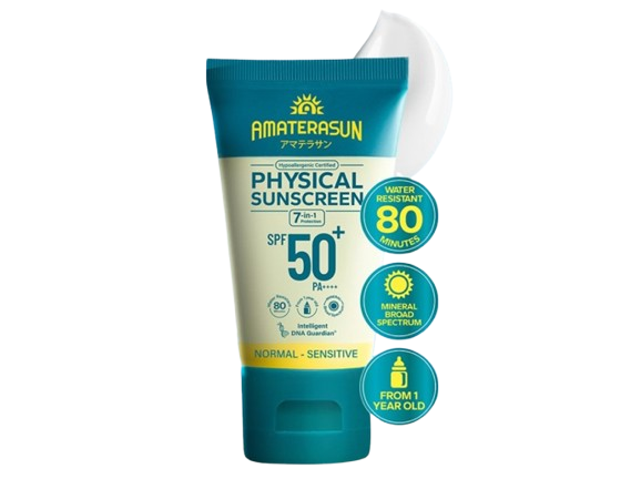 Physical sunscreen untuk kulit kering, sensitif, atau berjerawat meradang