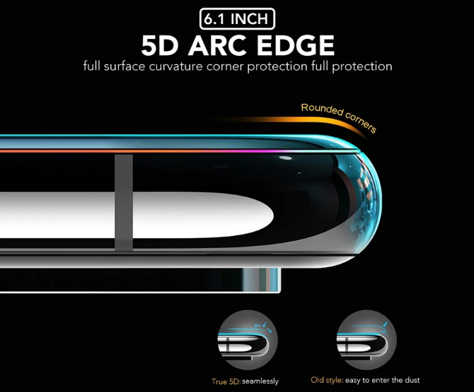 Amino: Tempered glass 5D dengan desain lengkung yang estetik untuk layar curved