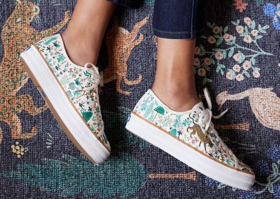 Keds X Rifle Paper Co., sepatu dengan corak bunga yang artistik