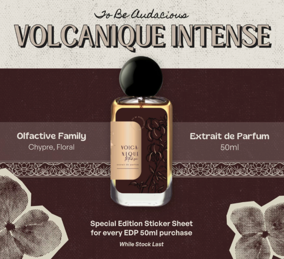 Etre Volcanique Intense: Wangi hangat manis dengan hint floral elegan untuk acara penting