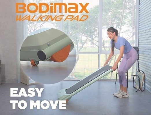 Jika memilih walking pad flat (tidak bisa dilipat), prioritaskan yang dilengkapi roda
