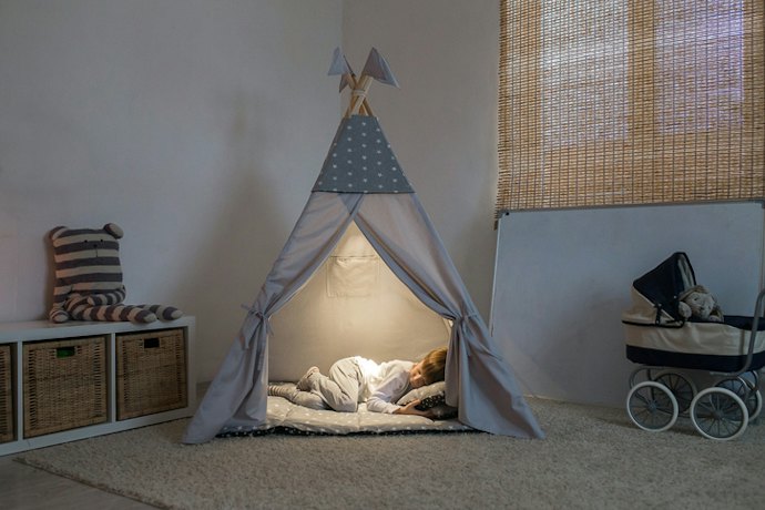 Teepee tent, bisa dijadikan penghias kamar anak