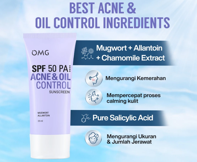 Saat mencari sunscreen non comedogenic untuk kulit berminyak dan berjerawat, pertimbangkan juga yang dilengkapi salicylic acid atau zinc PCA