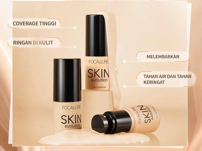 Jika perlu memakai makeup lebih dari 4 jam: Pilih foundation dengan klaim transferproof, waterproof, atau sweatproof
