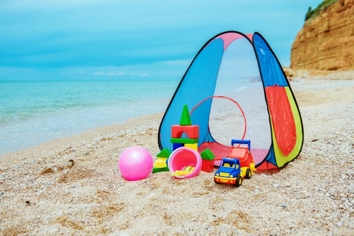 Playhouse tent, bisa dijadikan tempat penyimpanan aneka mainan anak