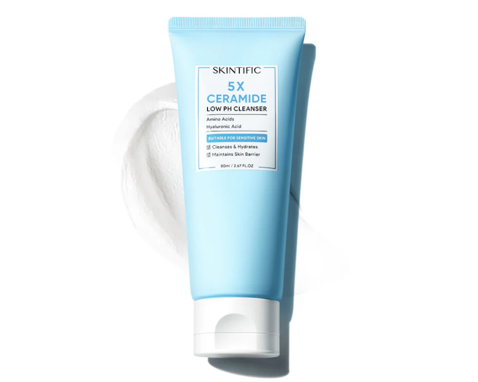 Fungsi 5X Ceramide Low pH Cleanser bagi kulit kering