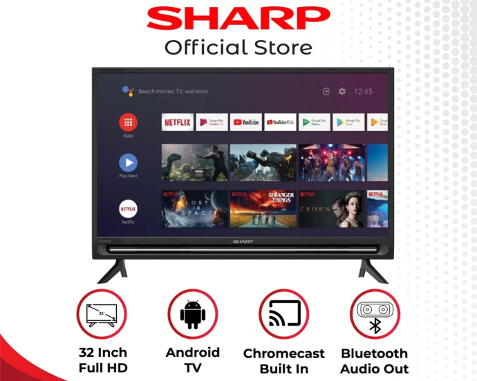 Ukuran 32 inch atau 42 inch, cocok untuk ruangan kecil tanpa terasa sempit