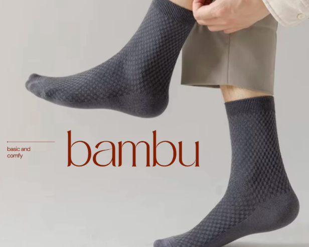 Untuk penggunaan harian yang nyaman: Pilih kaos kaki anti bakteri berbahan bamboo