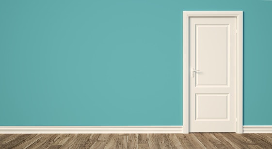 Pintu rumah single, pas untuk pintu kamar