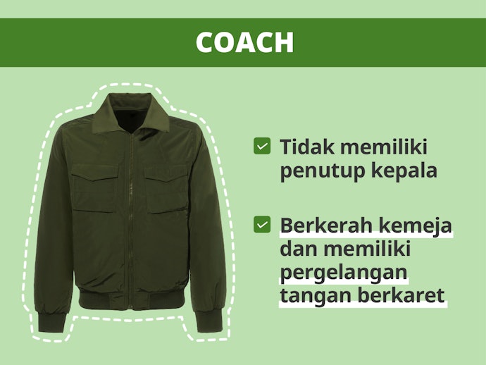 Coach: Jaket pria keren dengan leher berkerah kemeja