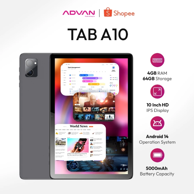 Untuk permainan anak dan hiburan ringan, tablet 1 jutaan sudah mencukupi