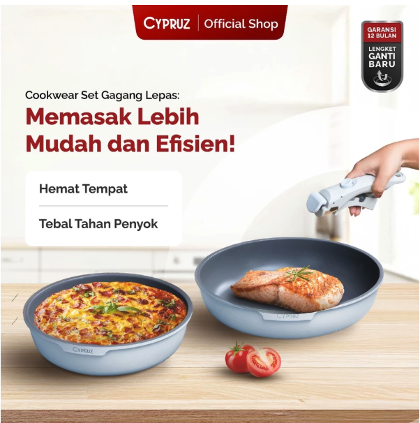 Cypruz: Terdapat set alat masak Detachable Series yang fleksibel dan fungsional