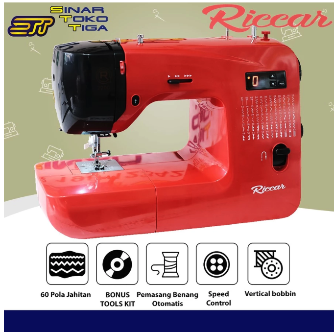 Automatic thread tension control, agar jahitan lebih rapi