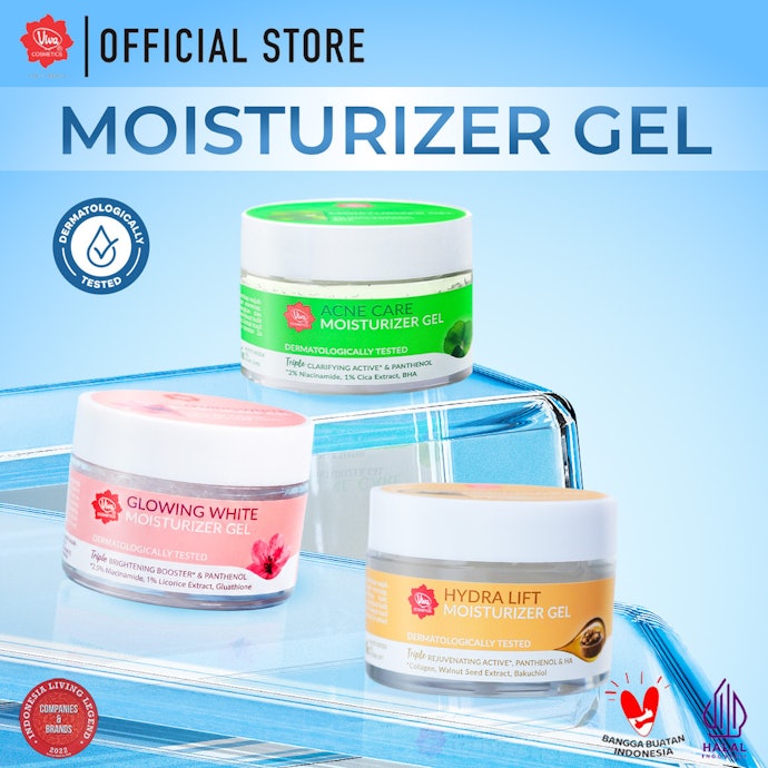 Untuk kulit berminyak: Utamakan moisturizer gel yang cepat menyerap dan tidak lengket