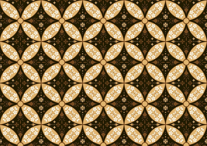 Motif batik klasik, sarat dengan makna dan mengikuti pakem tertentu
