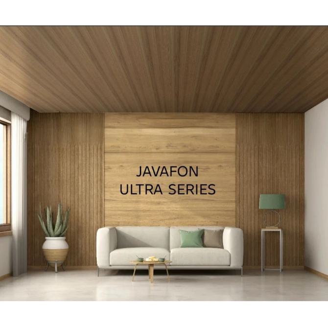 Plafon PVC motif kayu, untuk nuansa homey di ruangan