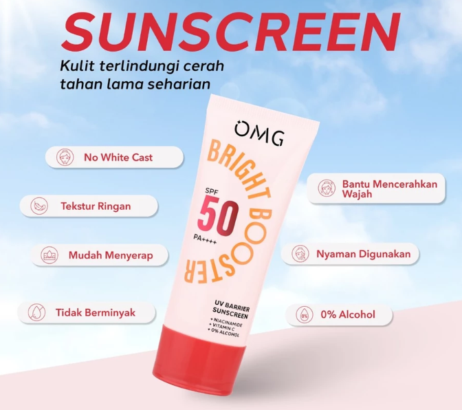 Sunscreen: Bertekstur ringan dan diklaim tidak menimbulkan whitecast