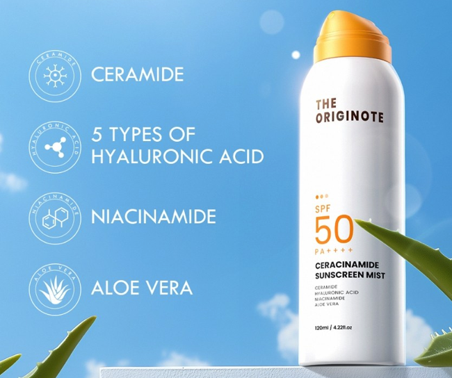 Kulit kering: Pilih hybrid sunscreen dengan pelembap, seperti hyaluronic acid dan ceramide