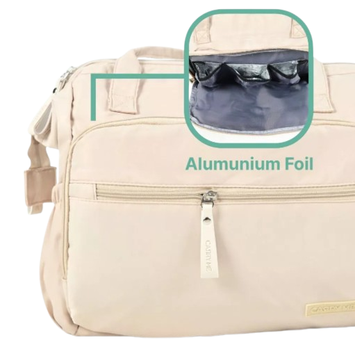 Insulated pocket, menjaga suhu minuman dan makanan selama di perjalanan
