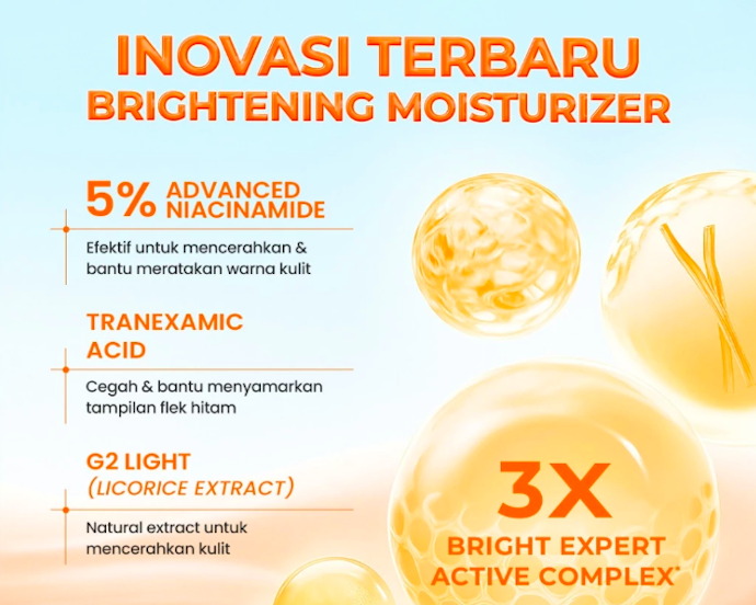 Jika kulit kusam karena flek, melasma, atau bekas jerawat: Pilih skincare dengan tranexamic acid