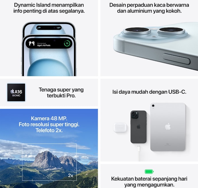 iPhone 15 Series: Performa pro dan port USB-C untuk fleksibilitas lebih luas