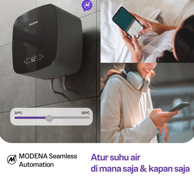 Modena: Smart water heater yang bisa dioperasikan jarak jauh