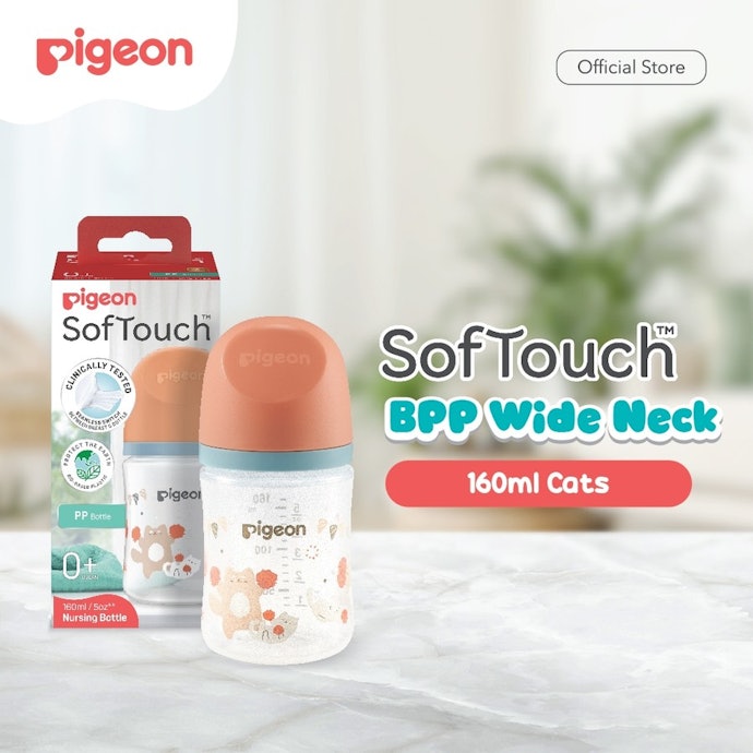 Wide Neck Nursing Bottle, didesain lebar menyerupai payudara ibu