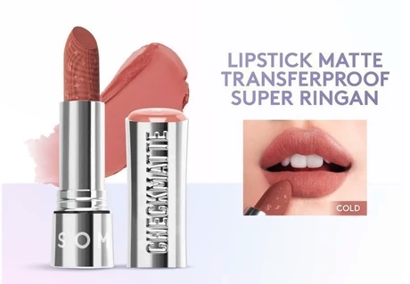 Cool undertone, pilih lipstick nude pink atau mauve agar terlihat fresh