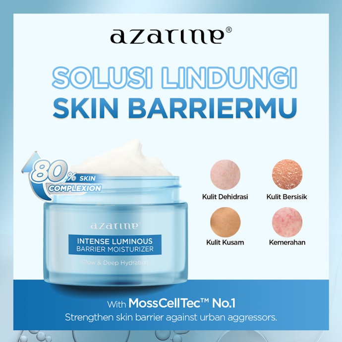 Untuk kulit kering: Gunakan moisturizer cream yang thick dan bisa menjaga skin barrier