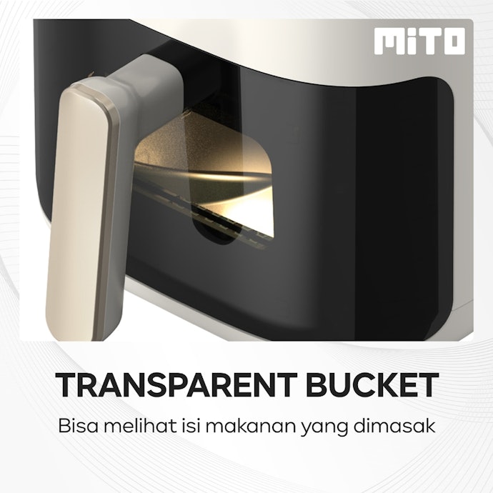 Pertimbangkan juga desain keranjang transparan supaya proses memasak bisa terlihat dari luar