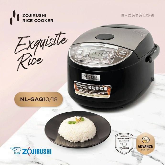Zojirushi mengunggulkan teknologi dan kualitas hasil nasi