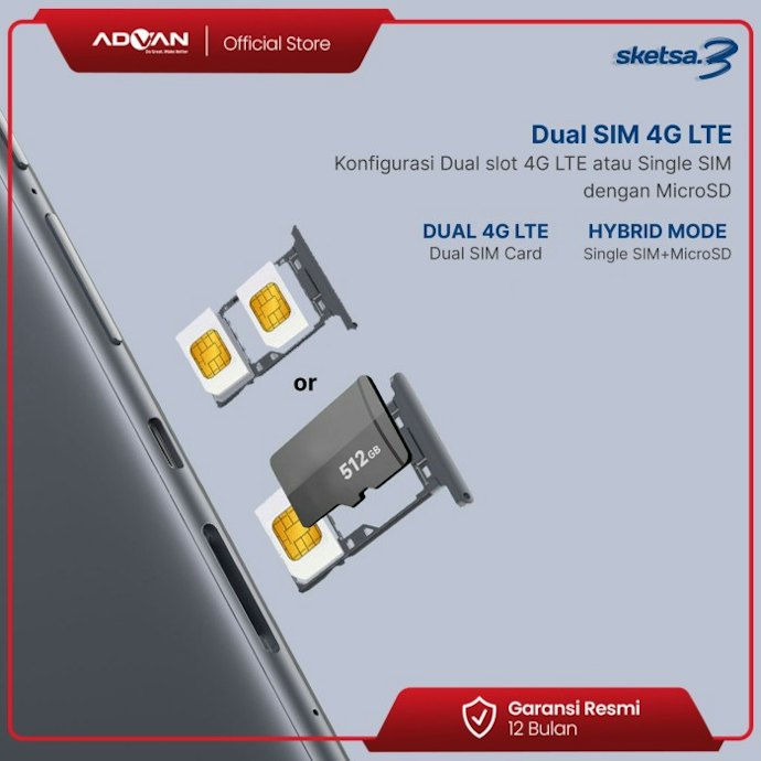 Jika butuh tablet dengan SIM card 2 jutaan, Anda harus berkompromi dengan performa yang lebih rendah
