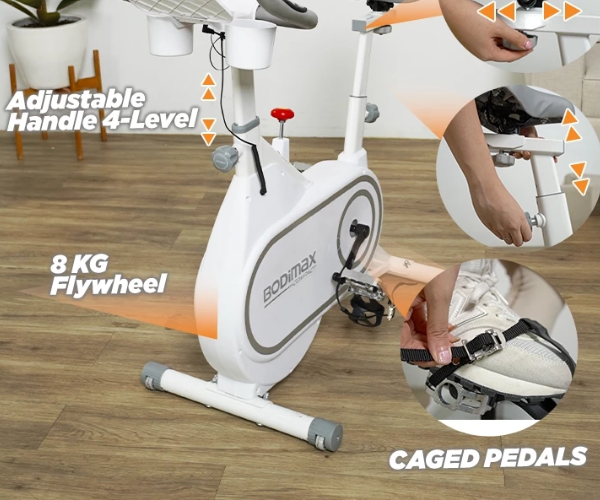 Pedal dengan toe clip, kaki tidak mudah tergelincir