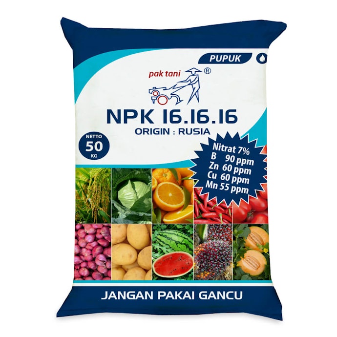 Pupuk NPK 16-16-16, cocok untuk tanaman holtikultura