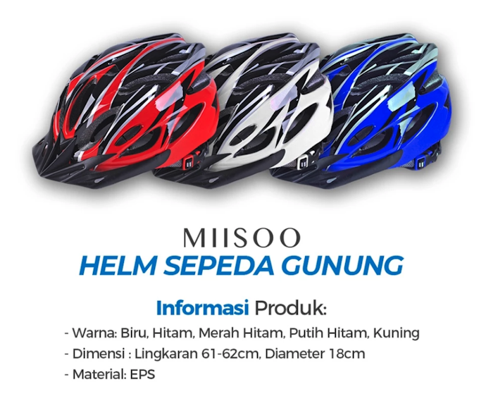 Helm sepeda gunung atau MTB, untuk medan off-road